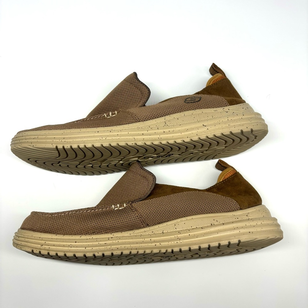 Sketchers Slip On Air Cooled Memory Foam Brown Sz… - image 3